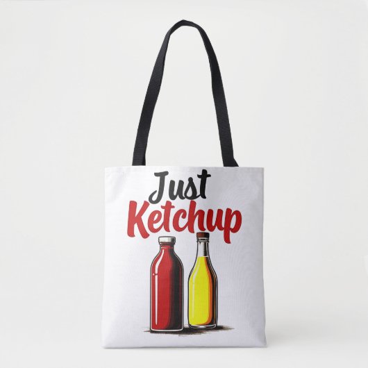 Grappige Ketchup fles Graphic gewoon ketchup Tote Bag (Voorkant)