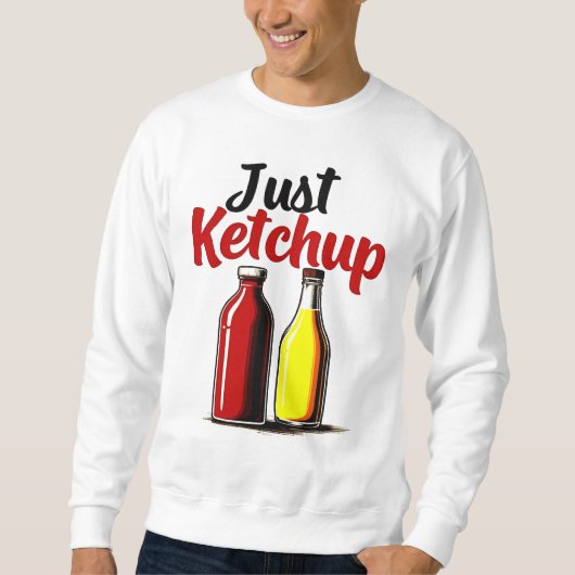 Grappige Ketchup fles Graphic gewoon ketchup Trui (Voorkant)