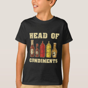Grappige Ketchup Mosterd Barbecue Saus specerijen T-shirt