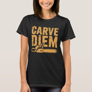 Grappige kettingzaag houtsnijwerk grap houtsnijder t-shirt
