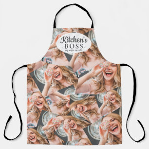 Grappige keuken baas citeren coole foto grid colla schort