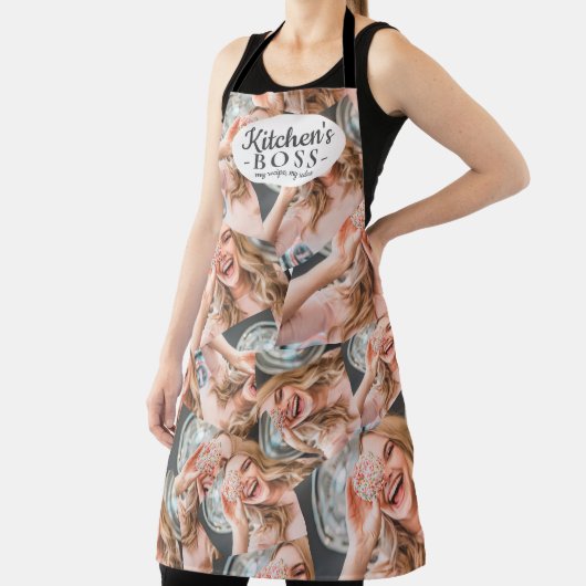 Grappige keuken baas citeren coole foto grid colla schort (Insitu)