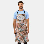 Grappige keuken baas citeren coole foto grid colla schort (Gedragen)