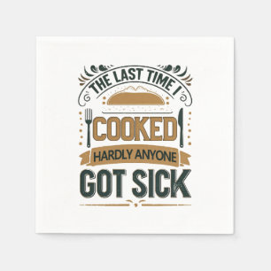 Grappige keuken Humor Quote Servet