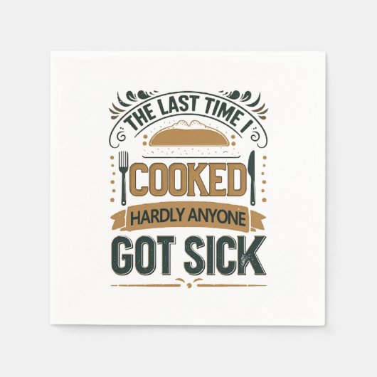Grappige keuken Humor Quote Servet (Voorkant)