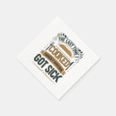 Grappige keuken Humor Quote Servet (Hoek)