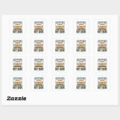 Grappige keuken Humor Quote Vierkante Sticker (Vel)