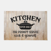 grappige keuken in het land zelf deurmat (Voorkant)