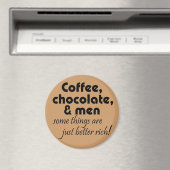 Grappige keuken koffie chocolade grap citaat magne magneet (Insitu (Vaatwasser))