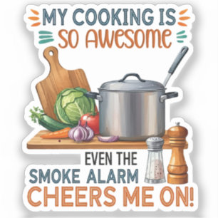 Grappige keuken offerte ontwerp (2) sticker