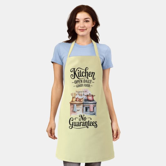 Grappige Keuken Serie Design #3 Schort (Gedragen)