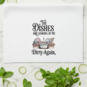 Grappige Keuken Serie Design #5 Theedoek (Gevouwen)