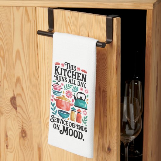 Grappige Keuken Serie Design #6 Theedoek (Derde Gevouwen)