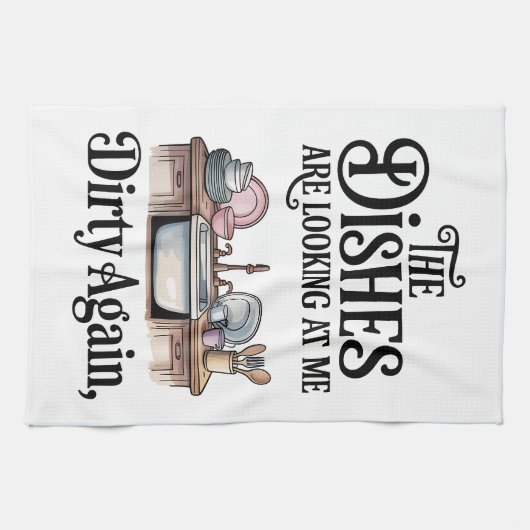 Grappige Keuken Spreuk Handdoek (Horizontaal)