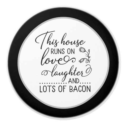 grappige keuken woorddecor keramische knop (Voorkant)