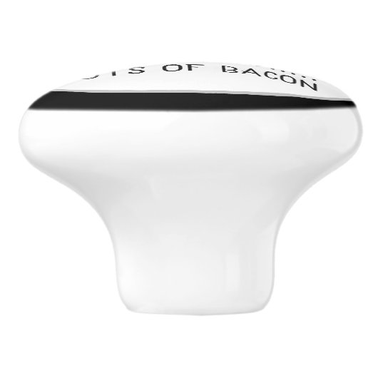 grappige keuken woorddecor keramische knop (Zijkant)