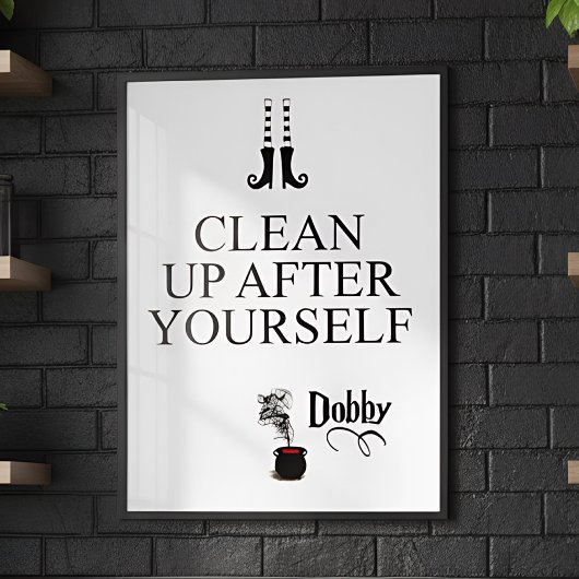 Grappige keukenelf quote perfect poster