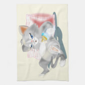 Grappige Keukenhanddoek met Baby Cat -  (Verticaal)