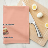 Grappige Keukenhanddoek voor Dessert (Quarter Fold)