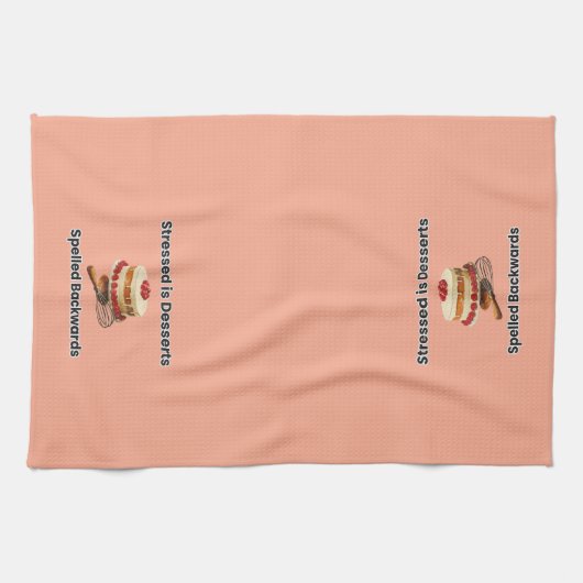 Grappige Keukenhanddoek voor Dessert (Horizontaal)