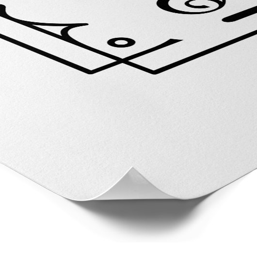 grappige keukenwoordkunst poster (Hoek)