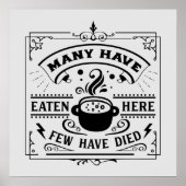 grappige keukenwoordkunst poster (Voorkant)