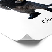 Grappige Keurige Kattenheer Poster (Hoek)