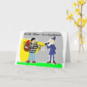 Grappige Key Worker Lockdown Verjaardag Kaart (Gele Bloem)