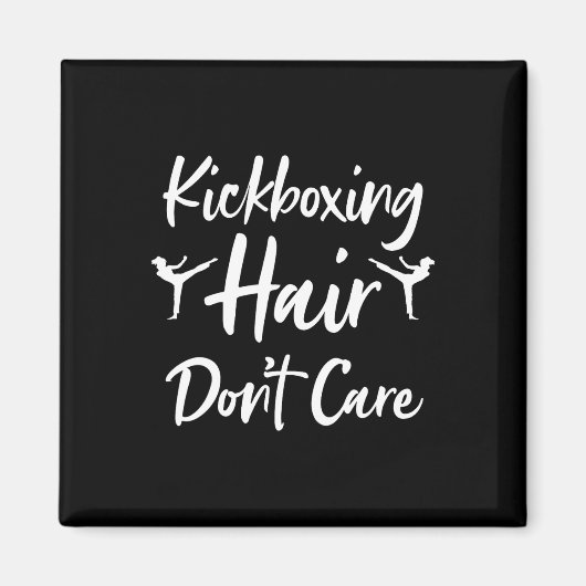 Grappige kickboks kunst voor mannen vrouwen kickbo magneet (Voorkant)