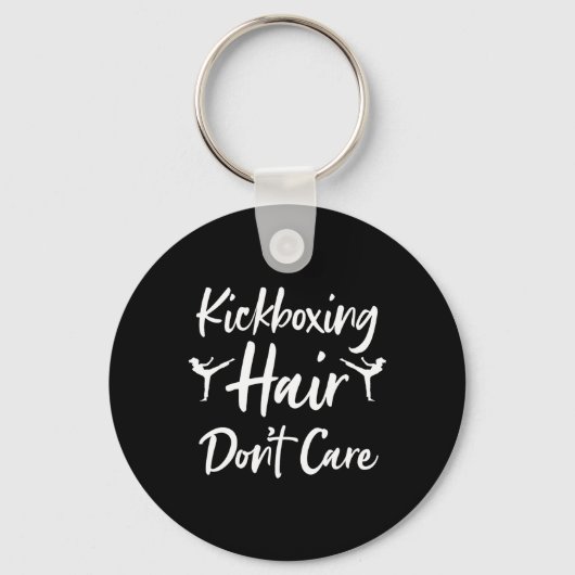 Grappige kickboks kunst voor mannen vrouwen kickbo sleutelhanger (Voorkant)