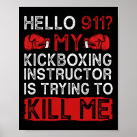 Grappige Kickboksen Kickbokser Kickbox