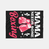 Grappige kickboksende mama heeft wat boks training fleece deken (Voorkant (Horizontaal))