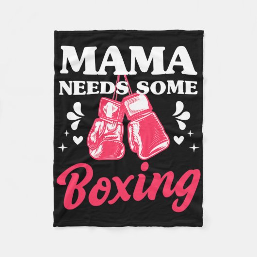 Grappige kickboksende mama heeft wat boks training fleece deken (Voorkant)
