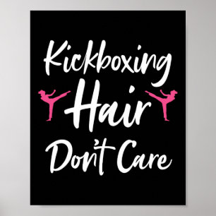 Grappige Kickbokskunst voor Mannen Vrouwen Kickbok Poster