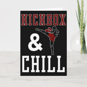 Grappige Kickbox- en chille kickboksen quote meme  Kaart