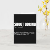 Grappige Kickboxing Enthusiast Dictionary Definiti Kaart (Gele Bloem)