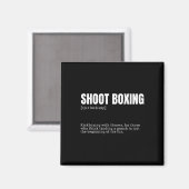 Grappige Kickboxing Enthusiast Dictionary Definiti Magneet (Voorkant / Achterkant)