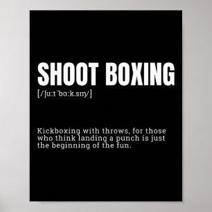 Grappige Kickboxing Enthusiast Dictionary Definiti Poster