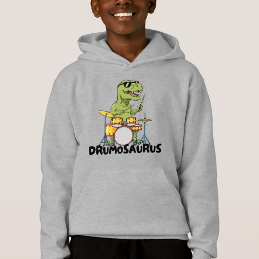 Grappige Kid Drummer - Prehistorisch Dier (Voorkant)