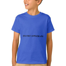 Grappige Kids School Shirt Snack Eerst Huiswerk La