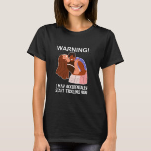 Grappige kietelkamp kieteluithoudingsvermogen lach t-shirt