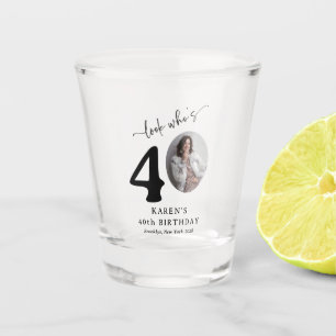 Grappige 'Kijk wie 40 is' Stijlvolle 40e verjaarda Shot Glas
