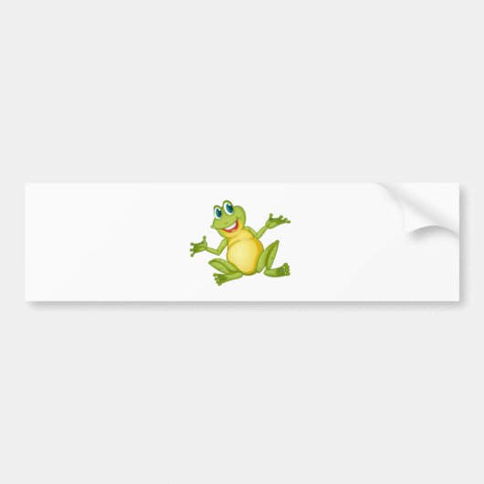 grappige kikker bumpersticker (Voorkant)