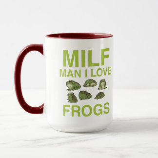 grappige kikker citeert milf man ik hou van kikker mok