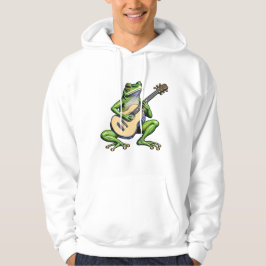 Grappige kikker die gitaar speelt hoodie
