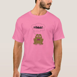 grappige kikker die kwak zegt t-shirt