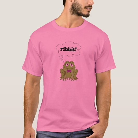 grappige kikker die kwak zegt t-shirt (Voorkant)