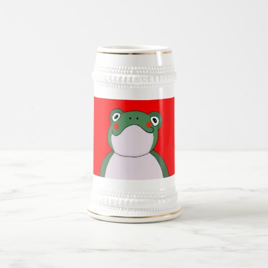 Grappige kikker Duitse Beer Stein Mok (Center)
