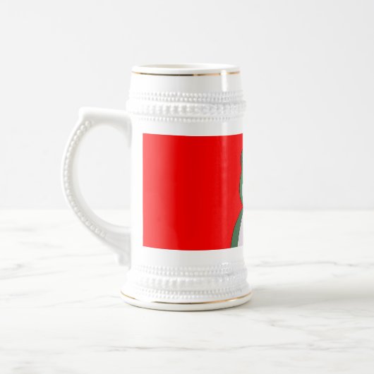 Grappige kikker Duitse Beer Stein Mok (Links)