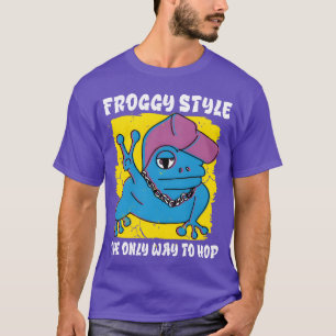 Grappige kikker Froggy Style Hip Hop meisje T-shirt